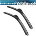 Yeahmol 26 +17 Windshield Wiper Blades Fit For BMW 528i xDrive 2014 Premium Bracketless wiper for Car Front Window Pack of 2 NP&H