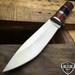 10 STAINLESS STEEL WOOD HANDLE HUNTING KNIFE Survival Skinning Bowie Camping