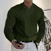 Men Sport Compression Shirt Long Sleeve Fitness Large Size Sports T-Shirt Men s Stretchy Comfortable Long-Sleeved Fall V-Neck