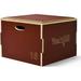 Yes4All 16 in Stackable Wooden Plyo Box with Anti-Slip Surface for Home Gym Red