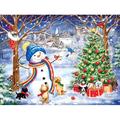 SUNSOUT INC - Christmas in the Wood - 300 pc Jigsaw Puzzle by Artist: Makiko - Finished Size 18 x 24 Christmas - MPN# 35335