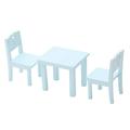 ZIG Kids Table Chair Set Mini Furniture Model Decoration Gift for 1/12 Dollhouse