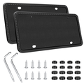 UrbanX Silicone License Plate Frame For Dodge Neon 2 Pack Car License Plate Cover Universal US Car Black License Plate Bracket Holder. Rust-Proof Rattle-Proof Weather-Proof