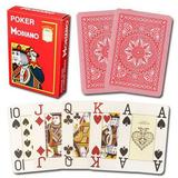 [Pack of 3] - Modiano Cristallo Poker Size 4 PIP Jumbo Red