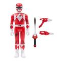 Super7 Mighty Morphin Power Rangers Red Ranger Battle Damaged Reaction Figure 3.75 inches
