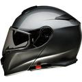 Z1R Solaris Modular Helmet with Dual-Lens Shield Dark Silver (X-Small Black Dark Silver)