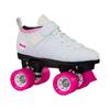 Chicago Skates Ladies Bullet Speed Skates White Classic Quad Roller Skate Size 6