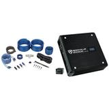 Rockville KRYPTON-M0 1400w Peak/350w RMS Mono 1 Ohm Car Amplifier+Remote+Amp Kit