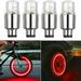 SUTENG 4x LED Wheel Tire Valve Caps Light Neon Lamp Waterproof For Car Bike Motorcycle for Car Bike Bicycle-Blue