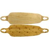 Drop Down / Through Longboard Deck - Baked Bamboo - 9.75 x 39.75