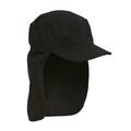 Black Porter Cadet Foreign Legion GI Flap Cap - One Size