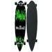 Krown Pintail Longboard Green Flame 9 x 43