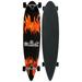 Krown Pintail Longboard Red/Black Flame 9 x 43