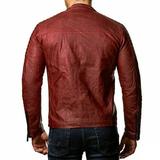 Odeerbi Faux Leather Outwear Jackets for Men Leather Plus Fleece Jacket Motorcycle Jacket Warm Leather Jacket Black