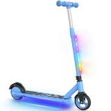 LIEAGLE Kids Electric Scooter Ride on Foldable Adjustable Electric Scooter for Kids Blue