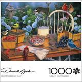 Buffalo Games 1000-Piece Darrell Bush - Country Breakfast Club Interlocking Jigsaw Puzzle