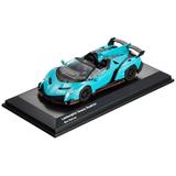 Bunka Original 1/64 Scale Mini Car Series Lamborghini Veneno Roadster Blue Finished Product