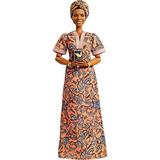 Barbie Inspiring Women Maya Angelou Doll (12-inch) Wearing Dress with Doll Stand & Certificate of Authenticity Gift for Kids & Collectors