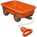 Green Toys Wagon Orange CB - Pretend Play Motor Skills Kids Outdoor Toy Vehicle. No BPA phthalates PVC. Dishwasher Safe Recycled Plastic Made in USA.