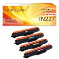 TN 227 High Yield Catch Supplies Compatible Toner for Brother TN227 TN227BK TN223 TN223BK for HL-L3210CW HL-L3290CDW MFC-L3710CW MFC-L3770CDW Printer (Black Cyan Magenta Yellow 4-Pack)