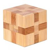 3D Wooden Cube Brain Teaser Puzzle IQ Puzzles Great Educational Intelligence Jigsaw Puzzles Toys for Adult Children - Challenge Logical Thinking Toy