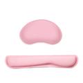 Suzicca Memory Foam Keyboard Mouse Wrist Pad Set Office Gaming Keyboard Mouse Wrist Pads with Fabric -slip Base Pink