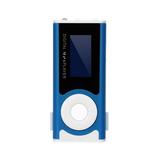 Digital Music MP3 Player USB OLED Screen MP3 Support 16/32GB Light Clip Design Flashlight For Sport Home Blue 1.1 inch