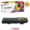 Toner Bank 1-Pack Compatible Toner for Dell 593-BBBR Color Laser Printer C2660dn C2665dnf Printer Replacement Toner Ink Yellow