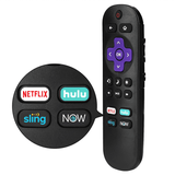 UrbanX Remote for TCL TV Model 50S435 and All Roku TV for Hisense TCL Sharp ONN Hitachi Element Westinghouse LG Sanyo JVC Magnavox Built-in Roku TV w/ 4 Keys (Netflix Sling Now Hulu)