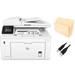 HP LaserJet Pro M227fdw Black-and-White All-In-One Laser Printer - White (G3Q75A) Print Scan Copy Fax With DE USB Cable And File Folders