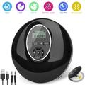 Portable CD Player EEEkit Personal Anti-Skip CD Walkman with LCD Display TF Card Playback Rechargeable MP3 Players with AUX Output for Home Travel Car Teens Music Lover - Black