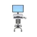 Ergotron WorkFit-C Single LD Sit-Stand Workstation - Cart - for LCD display / PC equipment - gray - screen size: up to 30