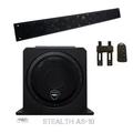 Wet Sounds Package - Black Stealth 10 Ultra HD Sound Bar w/ Remote and AS-10 10 500 Watt Powered Stealth Subwoofer