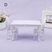 MageCrux Doll House 1:6 Kitchen Furniture Dining Table Chair Computer Office Desk Chair