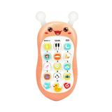 Kids Musical Teether Toy Simulation Phone Toy with 15 Songs Adjustable Volume Educational Learning Gift for Toddler Baby