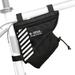 B-SOUL Bike Triangle Bag with Bottle Pocket Cycling Frame Tube Bag MTB Tool Storage Bag Pouch