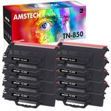 Amstech 8-Pack Compatible for Brother TN850 High Yield Toner Cartridge Black for Brother TN-850 for Brother DCP-L5500DN HL-L5000D L6200DWT L6250DW MFC-L5700DW L5900DW L6700DW L6750DW Printer Ink