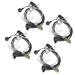 HQRP 4-Pack 2 Pin Acoustic Tube Earpiece Headset Mic for Kenwood TK-2212 TK-2212K TK-2302 TK-2312