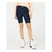 Free People Womens Raw Hem Dark Wash Bike Shorts