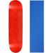 Skateboard Deck Pro 7-Ply Canadian Maple STAINED RED With Griptape 7.5 - 8.5