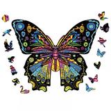 EQWLJWE Puzzle Toys Wooden Puzzle Unique Shape Pieces Butterfly Gift For Adults And Kids 5mm Thick