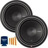 Rockford Fosgate - Two P1S4-12 12 Subwoofers - SVC (4-Ohm) 250 Watts Rms 500 Watts Peak