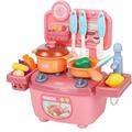 X X htang Play Kitchen Toy Sets Kids Cooking Set Role Play Kitchen Pretend Toy Playset Mini Play Kitchen with Sound & Light Effect Kithcen Accessories for Boys Girls Toddlers Birthday Christmas Gift