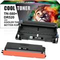 Cool Toner Compatible Toner Drum Unit Set Replacement for Brother TN-580 DR-520 Printer Replacement Kit Toner Ink (1 x TN-580 Toner + 1 x DR-520 Drum Unit)