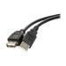 Rosewill RCW-100 - 6-Foot USB 2.0 A Male to A Female Extension Cable Black