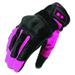 Joe Rocket Turbulent Womens Leather/Textile Motorcycle Gloves Black/Pink MD