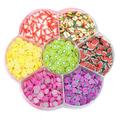 Multi-Colored Fruit Slices 7-Style 90g Fimo Wheel for Kids Slime Clay Toy Ornament Silly Putty Smell Free Plastic Decors