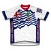 British Indian Ocean Territory Flag Short Sleeve Cycling Jersey for Women - Size L