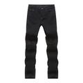 2022 Newly Jeans for Men s Cargo Pants Tight-fitting Ripped Straight Hip-hop Stretch Motorcycle Denim Trouser