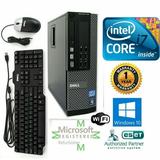 Desktop Computer Dell 9010 SFF Intel i7-3770 3.40GHz 8GB Ram 1TB SSD FX380 Windows 10 Pro 64- Used- 1 YEAR WARRANTY